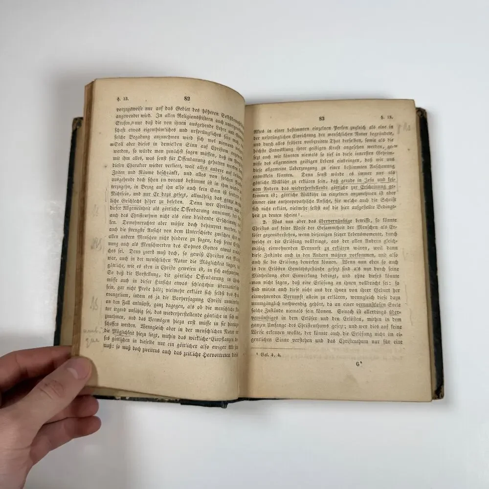 Christian Faith by F Schleiermacher 1842 Antique Book Ger Lng